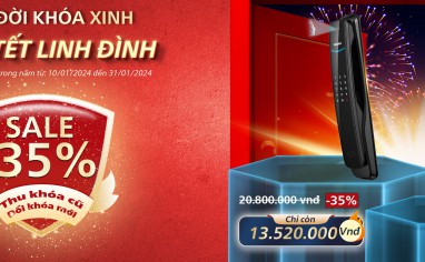 Philips giảm giá khóa cửa lên đến 35%